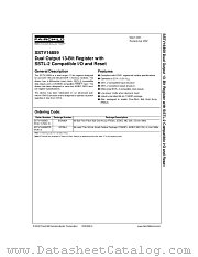 SSTV16859 datasheet pdf Fairchild Semiconductor