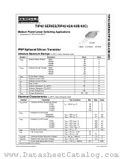 TIP42A datasheet pdf Fairchild Semiconductor