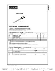TN3019A datasheet pdf Fairchild Semiconductor