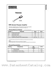 TN3440A datasheet pdf Fairchild Semiconductor