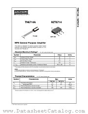 TN6714A datasheet pdf Fairchild Semiconductor