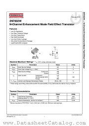 2N7002W datasheet pdf Fairchild Semiconductor