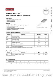 2SA1381 datasheet pdf Fairchild Semiconductor