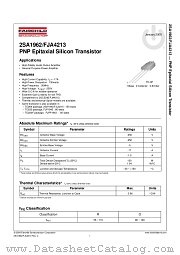 2SA1962 datasheet pdf Fairchild Semiconductor