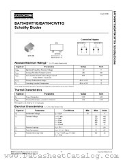 BAT54CWT1G datasheet pdf Fairchild Semiconductor