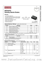 BAT54XV2 datasheet pdf Fairchild Semiconductor