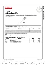 BF246A datasheet pdf Fairchild Semiconductor