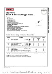 DB3TG datasheet pdf Fairchild Semiconductor