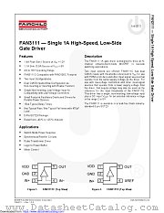 FAN3111C datasheet pdf Fairchild Semiconductor