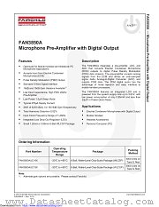 FAN3850A datasheet pdf Fairchild Semiconductor