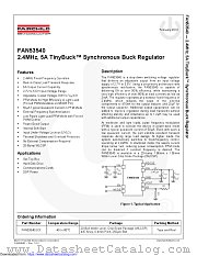 FAN53540 datasheet pdf Fairchild Semiconductor
