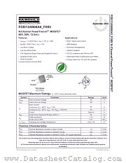 FDD13AN06_F085 datasheet pdf Fairchild Semiconductor