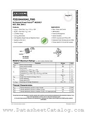 FDD26AN06_F085 datasheet pdf Fairchild Semiconductor