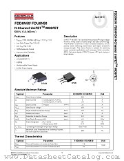 FDD6N50 datasheet pdf Fairchild Semiconductor