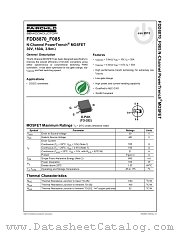 FDD8870_F085 datasheet pdf Fairchild Semiconductor