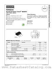 FDT86244 datasheet pdf Fairchild Semiconductor