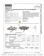 FDZ371PZ datasheet pdf Fairchild Semiconductor