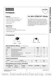 FFP08S60S datasheet pdf Fairchild Semiconductor