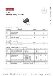 FJV42MTF datasheet pdf Fairchild Semiconductor