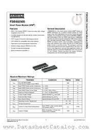FSB50250S datasheet pdf Fairchild Semiconductor