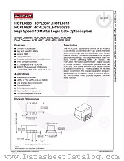 HCPL0637 datasheet pdf Fairchild Semiconductor