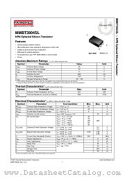 MMBT3904SL datasheet pdf Fairchild Semiconductor