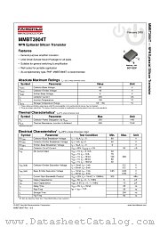 MMBT3904T datasheet pdf Fairchild Semiconductor
