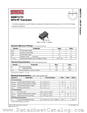 MMBT5770 datasheet pdf Fairchild Semiconductor