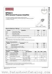 MPS6513 datasheet pdf Fairchild Semiconductor