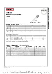 MPSA20 datasheet pdf Fairchild Semiconductor