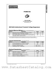 P4SMA18A datasheet pdf Fairchild Semiconductor
