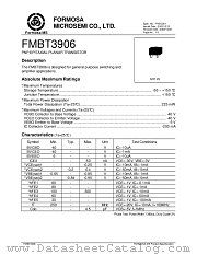 FMBT3906 datasheet pdf Formosa MS