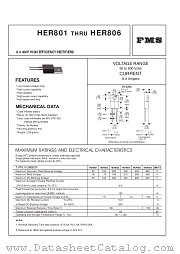 HER801 datasheet pdf Formosa MS