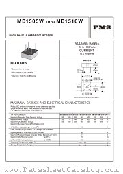 MB1505W datasheet pdf Formosa MS