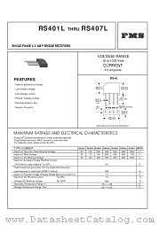 RS407L datasheet pdf Formosa MS