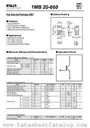 1MB20-060 datasheet pdf Fuji Electric