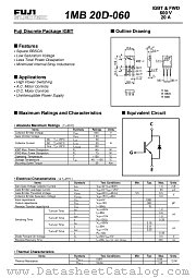 1MB20D-060 datasheet pdf Fuji Electric