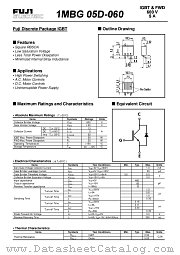 1MBG05D-060 datasheet pdf Fuji Electric