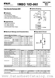 1MBG10D-060 datasheet pdf Fuji Electric