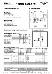 1MBH15D-120 datasheet pdf Fuji Electric