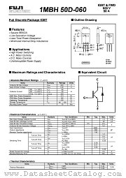 1MBH50D-060 datasheet pdf Fuji Electric