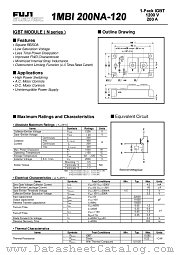 1MBI200NA-120 datasheet pdf Fuji Electric