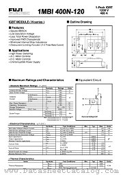 1MBI400N-120 datasheet pdf Fuji Electric