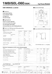 1MBI50L-060 datasheet pdf Fuji Electric