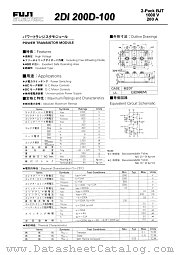 2DI200D-100 datasheet pdf Fuji Electric