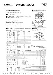 2DI30D-050A datasheet pdf Fuji Electric