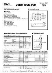 2MBI100N-060 datasheet pdf Fuji Electric
