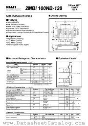 2MBI100NB-120 datasheet pdf Fuji Electric