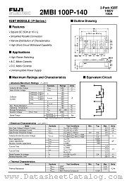 2MBI100P-140 datasheet pdf Fuji Electric