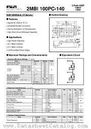 2MBI100PC-140 datasheet pdf Fuji Electric